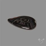 Black Banded Tuxedo Agate Cabochon