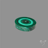 Rare Malachite Stalactite Slice