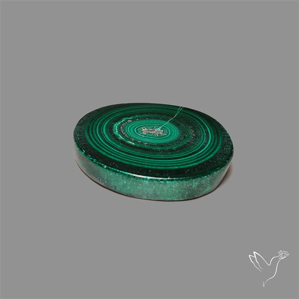 Rare Malachite Stalactite Slice