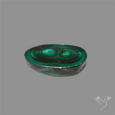 Rare Malachite Stalactite Slice