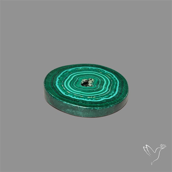Rare Malachite Stalactite Slice