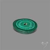 Rare Malachite Stalactite Slice