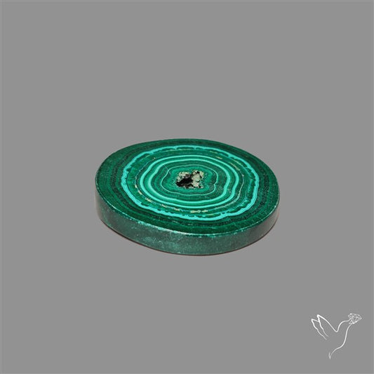 Rare Malachite Stalactite Slice
