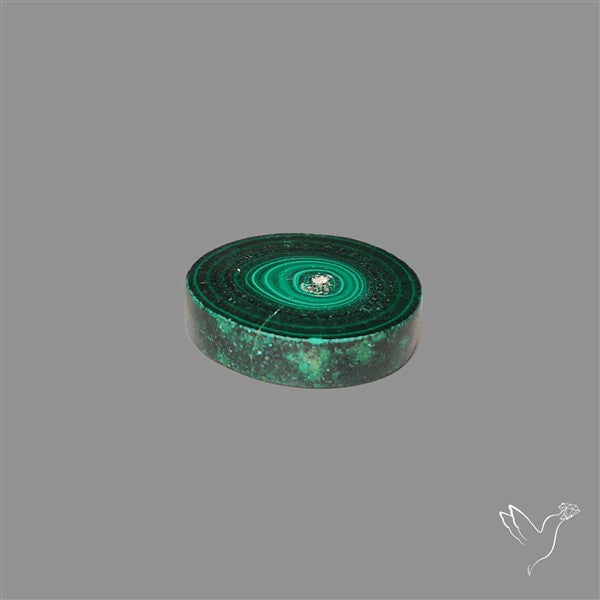 Rare Malachite Stalactite Slice