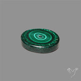 Rare Malachite Stalactite Slice