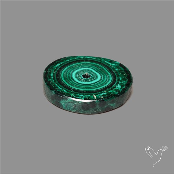 Rare Malachite Stalactite Slice