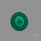 Rare Malachite Stalactite Slice