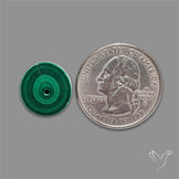 Rare Malachite Stalactite Slice