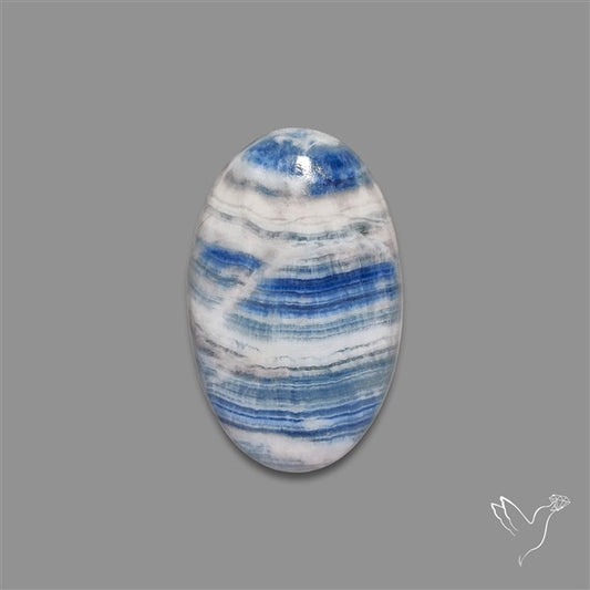 Blue Scheelite Cabochon aka Lapis Lace Agate