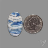 Blue Scheelite Cabochon aka Lapis Lace Agate