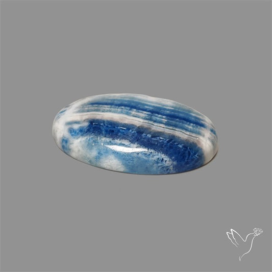 Blue Scheelite Cabochon aka Lapis Lace Agate