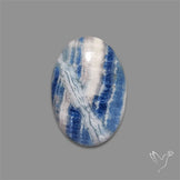 Blue Scheelite Cabochon aka Lapis Lace Agate