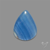Caribbean Onyx Blue Calcite Cabochon