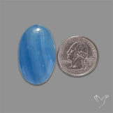 Caribbean Onyx Blue Calcite Cabochon