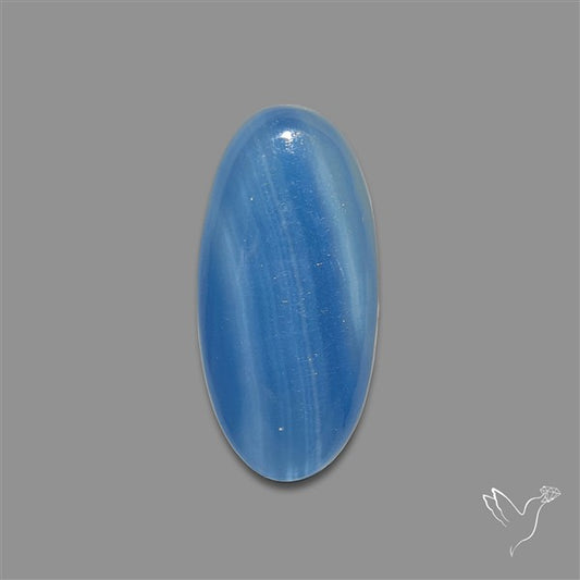 Caribbean Onyx Blue Calcite Cabochon