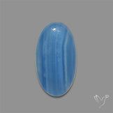 Caribbean Onyx Blue Calcite Cabochon