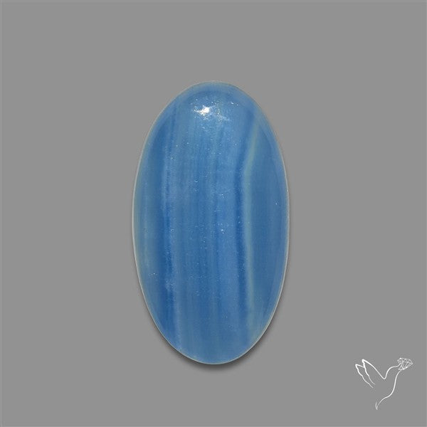 Caribbean Onyx Blue Calcite Cabochon