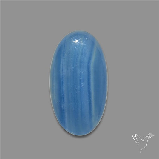 Caribbean Onyx Blue Calcite Cabochon