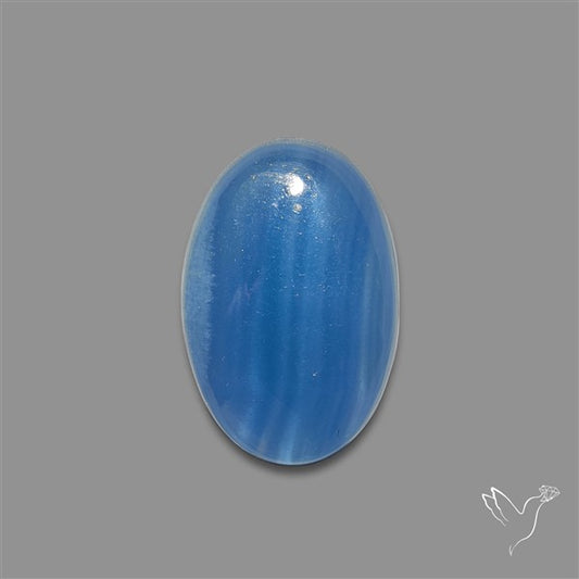 Caribbean Onyx Blue Calcite Cabochon