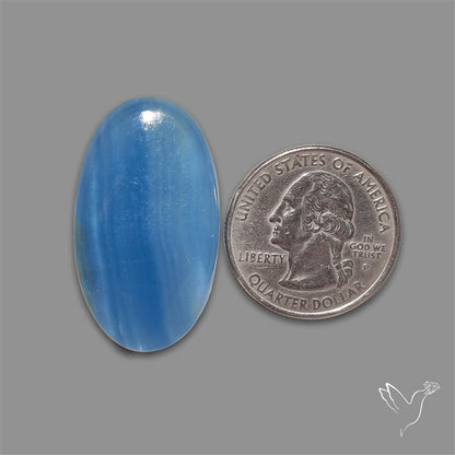 Caribbean Onyx Blue Calcite Cabochon