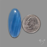 Caribbean Onyx Blue Calcite Cabochon