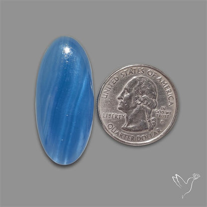 Caribbean Onyx Blue Calcite Cabochon