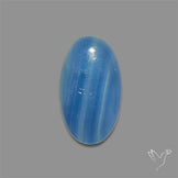 Caribbean Onyx Blue Calcite Cabochon