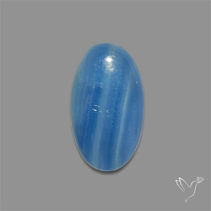 Caribbean Onyx Blue Calcite Cabochon