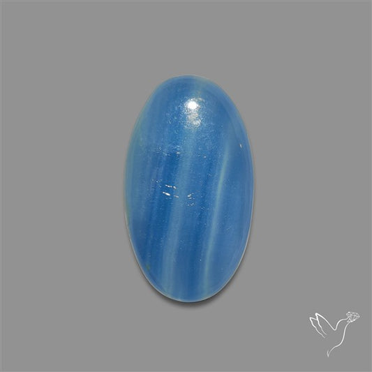 Caribbean Onyx Blue Calcite Cabochon