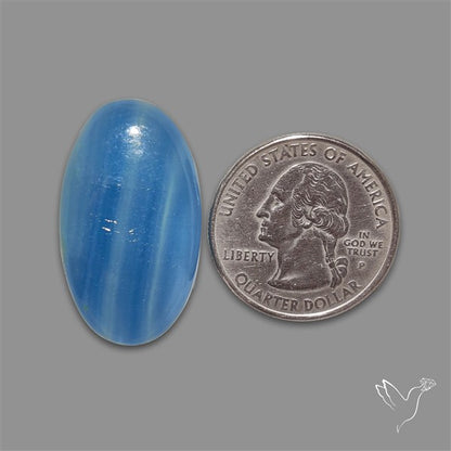 Caribbean Onyx Blue Calcite Cabochon