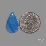 Caribbean Onyx Blue Calcite Cabochon
