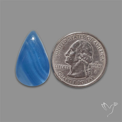 Caribbean Onyx Blue Calcite Cabochon