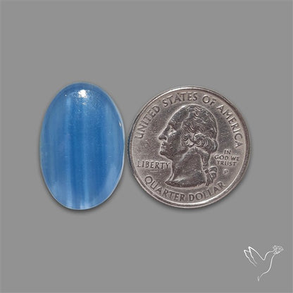 Caribbean Onyx Blue Calcite Cabochon