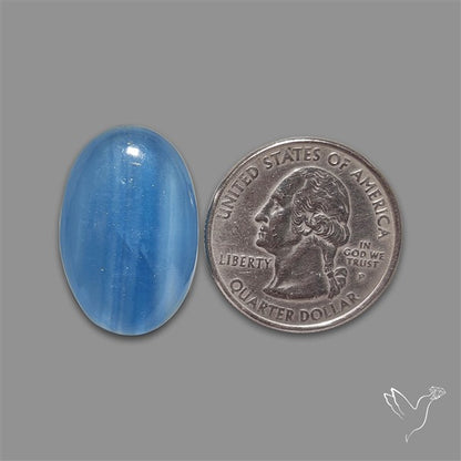 Caribbean Onyx Blue Calcite Cabochon