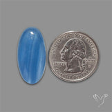 Caribbean Onyx Blue Calcite Cabochon