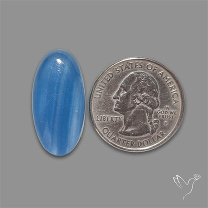Caribbean Onyx Blue Calcite Cabochon