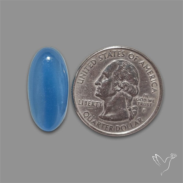 Caribbean Onyx Blue Calcite Cabochon