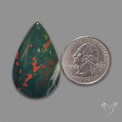 Bloodstone Cabochon