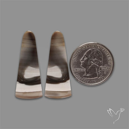 Bi-color Flint Stone Pair
