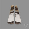 Bi-color Flint Stone Pair