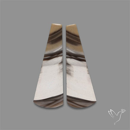 Bi-color Flint Stone Pair