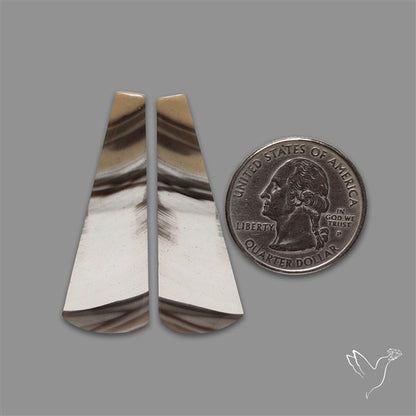 Bi-color Flint Stone Pair