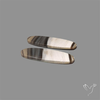 Bi-color Flint Stone Pair