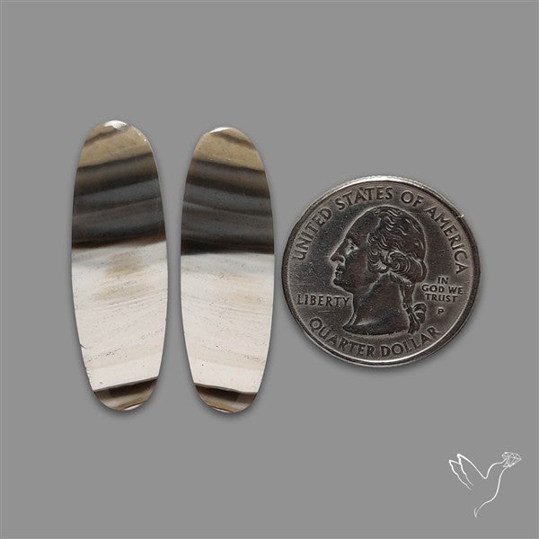 Bi-color Flint Stone Pair