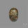 Lodolite Cabochon With Golden Rutile Inclusions