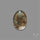 Lodolite Cabochon With Golden Rutile Inclusions