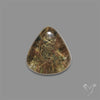 Lodolite Cabochon With Golden Rutile Inclusions