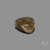 Lodolite Cabochon With Golden Rutile Inclusions