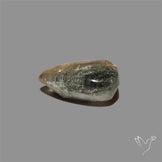 Lodolite Cabochon With Golden Rutile Inclusions