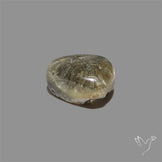 Lodolite Cabochon With Golden Rutile Inclusions